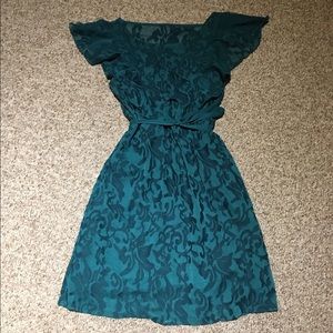 Anthropologie green dress